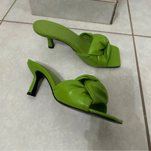 BY FAR Green Lana Heeled Sandals - Picture 7 of 11